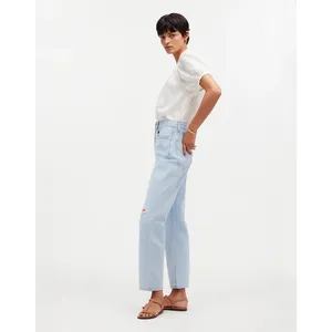Madewell The Tall 90s Straight Classic Crop Jean Fitzgerald Wash Casual T28 NWT thumbnail 3