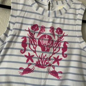 Maeve Anthropologie Striped Graphic Cropped Tank White Gray thumbnail 3