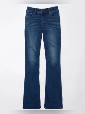 American Eagle Curvy Low Rise Kick Bootcut Next Level Stretch Jean Size 8 Short thumbnail 4