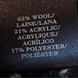 Ann Taylor Wool‎ Blend Chunky Tweed Blazer Women's Medium Black White Zip Front thumbnail 7