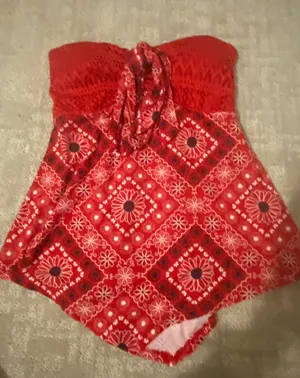 Red Country Tank Top Flowers thumbnail 4