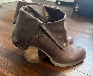 Sbicca Brown Leather Booties thumbnail 4