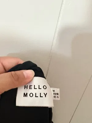Hello Molly Expected Beginnings Ruched Mini Dress Black Size M thumbnail 11