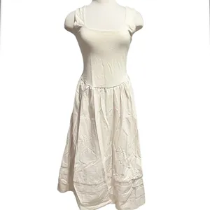 J.Crew Drop-waist mixy dress in natural/Ivory color Size Medium NWT thumbnail 4