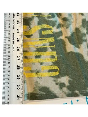 Guns N' Roses Women's Green Tie-dye Cropped Lounge Pants. thumbnail 5
