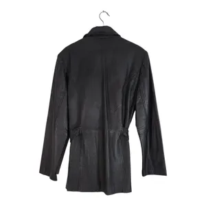 Vintage Monte Carlo Y2k 90s Leather Jacket in Black Size Large thumbnail 3