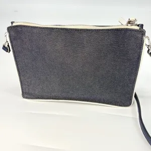 Kate Spade Cameron Crossbody Bag Women Navy White Denim Colorblock Leather Purse thumbnail 4