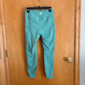 Vuori Daily Leggings Women Small Teal Green High Rise Pockets Activewear thumbnail 2