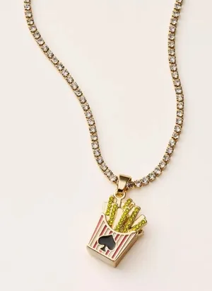 Kate Spade X Target French Fry Charm Tennis Necklace thumbnail 1