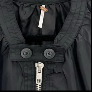 FREE PEOPLE Black Midnight Satin Full Zip Oversized Bomber Jacket L thumbnail 7