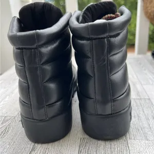 NEW Joe's Jeans Avery Hiking Boots Leather Lace-Up Black Women’s Size 6M Black thumbnail 4