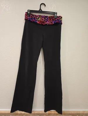 Victoria's Secret PINK Bling Vintage Foldover Flare Pants Y2K L thumbnail 2