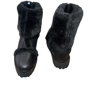 NEW $179 dkny sancia boot Faux Fur Lined Platform 8.5 thumbnail 5