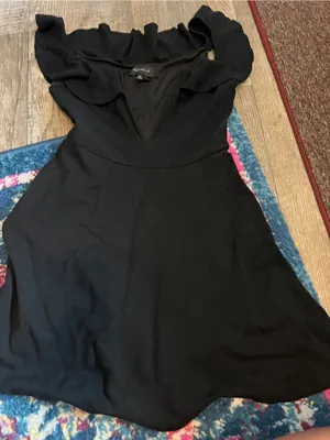 Majorelle Poise Black Off Shoulder Flare Mini Dress Small xs thumbnail 11