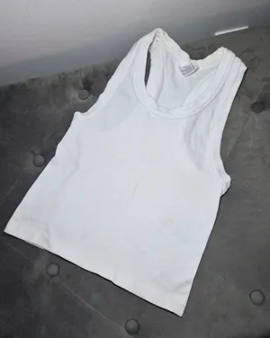 90 Degrees by Reflex Women’s White Ribbed Tank Top Small thumbnail 1
