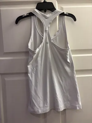 Lululemon Cool Racerback Tank Nulu 6 White thumbnail 2