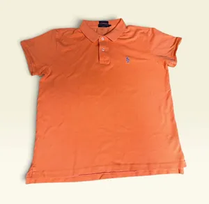 Ralph Lauren Polo Shirt Womens Large Peach Orange Lilac Classic Fit Preppy Y2K thumbnail 1