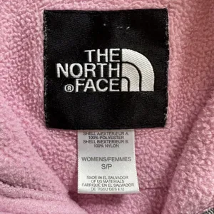 Small The North Face Pink Gray Fleece Coat Jacket thumbnail 5