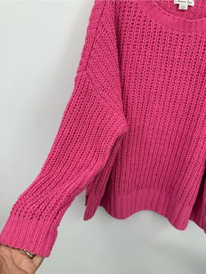 American Eagle Outfitters Pink Boho Baggy Sweater Size Medium thumbnail 9