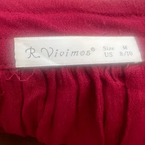 R. Vivimos wine red halter open back swing dress thumbnail 11