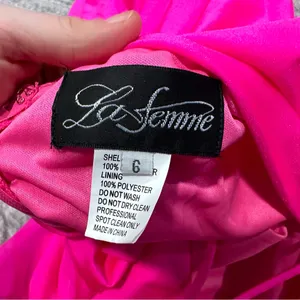 29020 Strappy Back Bodycon Maxi Gown Dress Neon Pink Size 6 thumbnail 8