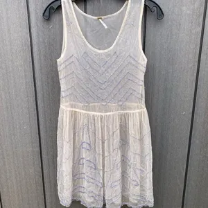 Free People Beaded Sheer Dress AS‎ IS thumbnail 9