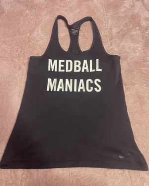 Nike Black‎ Dri-FIT Racerback Tank Top Shirt Small S Athletic Training Bin11 thumbnail 1