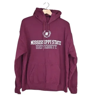 Mississippi State University Womens L Burgundy Hoodie thumbnail 1