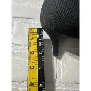 French Connection Kitten Heels Womens 7.5 Black Pointed Closed Toe‎ Solid Knit thumbnail 11