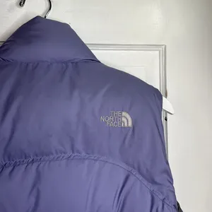 The North Face Women’s Lilac Purple Gilet Puffer Down Jacket Vest W1461 Sz S thumbnail 9