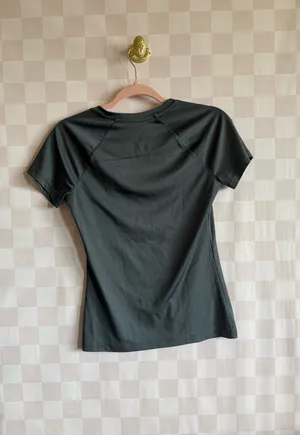 Danskin Women's Grey V-Neck Active Tee thumbnail 3