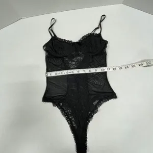 Victoria's Secret Black Bodysuit 34B -In‎ Bag. thumbnail 10