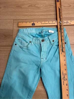NWT Cone Denim Women’s S Gene Carnival Flare Bootcut Jean Bright Blue Size 24 thumbnail 3