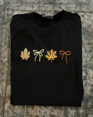 Fall Leaves Comfort Colors T-Shirt thumbnail 1