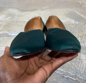 Giorgio Armani Green Pumps Short Heels Women Shoes Size 8.5 / Preowned thumbnail 5