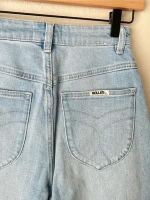 Rolla’s high rise wide leg sailor jeans organic cotton light wash 26 NWOT thumbnail 10