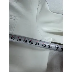 Hunter for Target Womens L White Cropped Embossed Logo Tape Sleeve Sweatshirt thumbnail 9