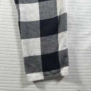 Old Navy Buffalo Plaid Flannel Pajama Lounge Pants Black White Women’s Size S thumbnail 9