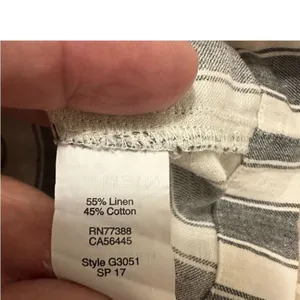 NWT Madewell striped lace up linen/cotton Pockets skirt size 6 ‎ OLDSTOCK thumbnail 5