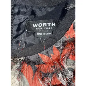 Worth New York Womens Floral Textured Sheath Midi Dress Black Multi Color Size 6 thumbnail 6