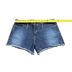 Abercrombie‎ Low Rise Vtg Y2K Frayed Hem Jean Shorts Womens Size 12 thumbnail 3