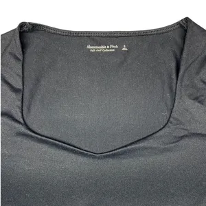Abercrombie‎ & Fitch Bra Free Seamless Deep V Bodysuit Black Small thumbnail 5