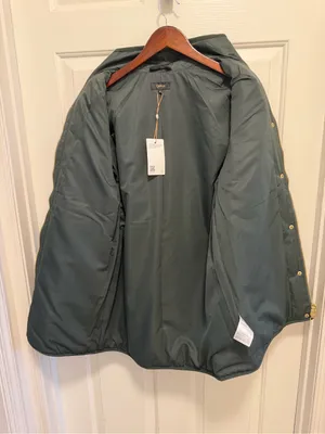Quince Featherless Quilted Long Puffer Jacket Women’s Verdant Pine Size Medium thumbnail 6