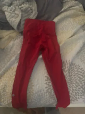 Red Lululemon Align High-Rise Pants 25" thumbnail 4