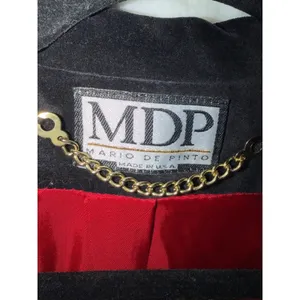 Mario De Pinto Vintage Red Wool Blend Double‎ Breasted Long Coat Womens USA Made thumbnail 7