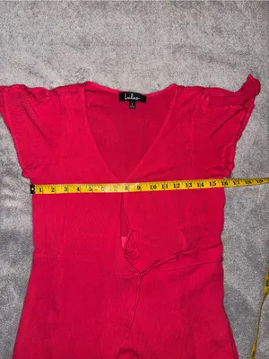 LULU’s Wrap Maxi Dress with Tie Waist size small thumbnail 5