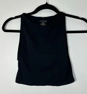 Free People Intimately Women’s Black Cropped Tank Low Sides Size XS/S thumbnail 1