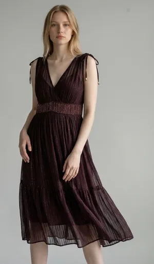 NWT Anthropologie Annecy Midi Dress‎ Sz 10 thumbnail 1