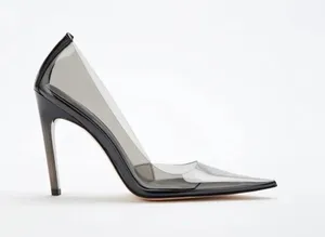 NEW Good American CINDER-F*CKING-RELLA PUMP Light Smoke thumbnail 5