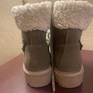 Universal Threads Brown Combat Boots with Rugged Sole thumbnail 8